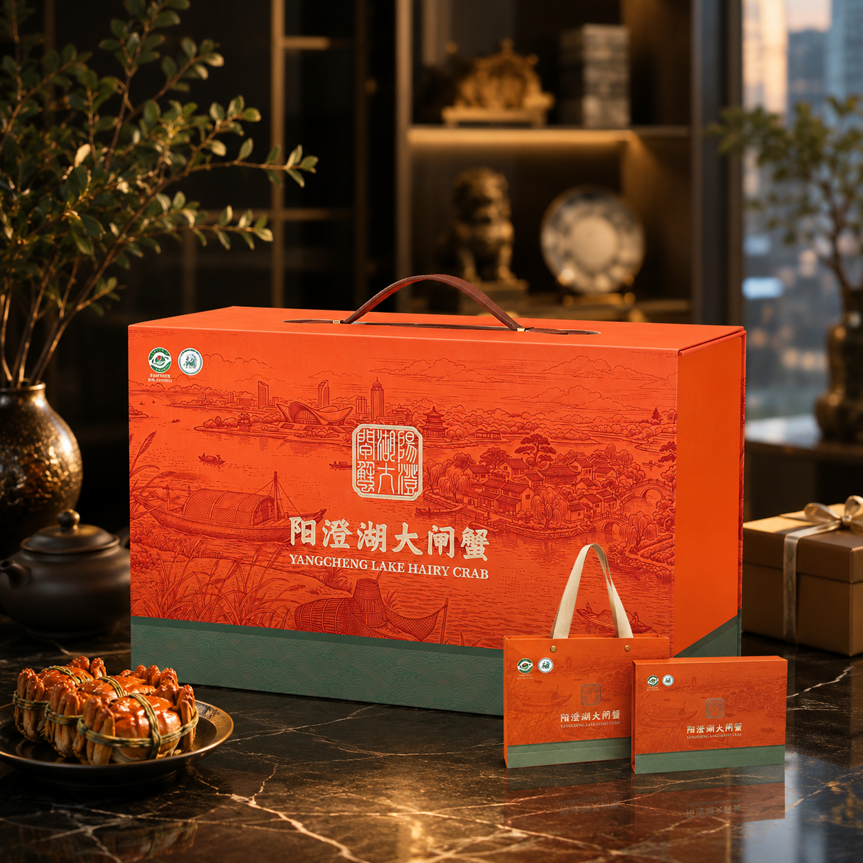 2026款阳澄湖大闸蟹礼盒-海上月阳澄湖大闸蟹